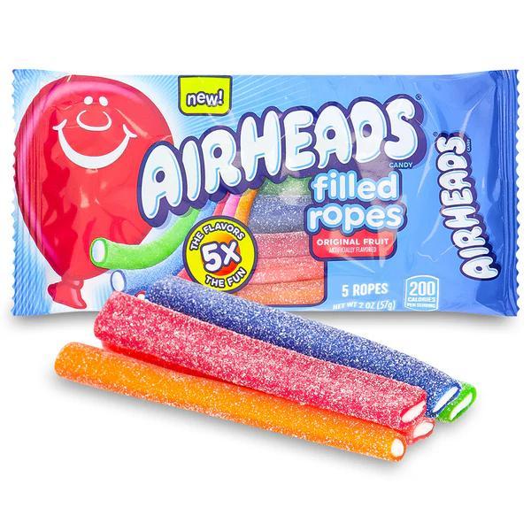 Airheads Filled Ropes (57g)! Chewy, Fruity & Bursting with Flavour