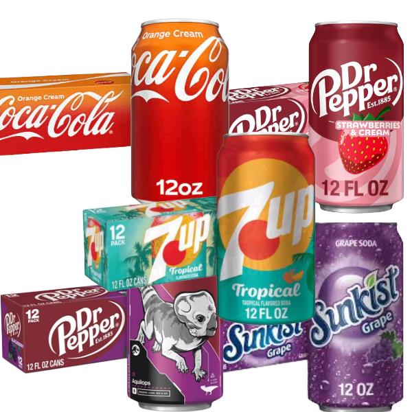 American Sodas Variety – 6 Pack (355m) 4x6 Cans Per Order