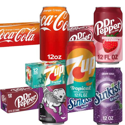 American Sodas Variety – 6 Pack (355m) 4x6 Cans Per Order