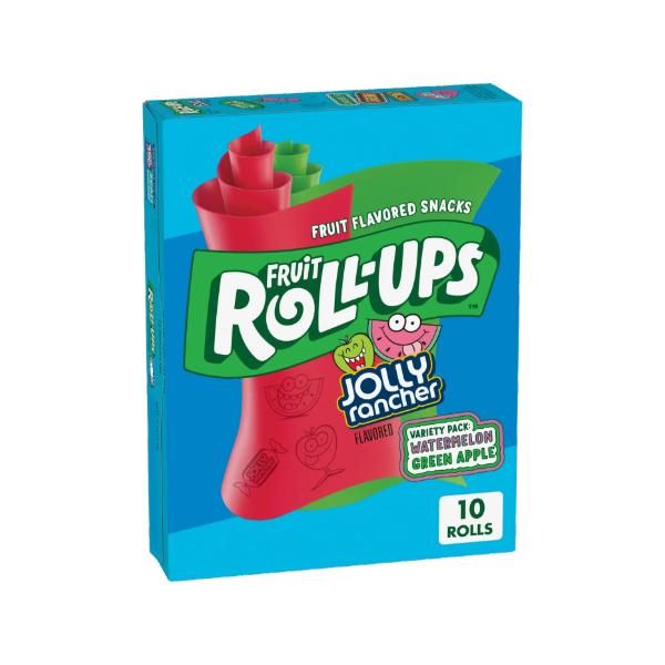 Fruit Roll-Ups Berry & Jolly Rancher Roll-Ups Pack Of 10- The Ultimate Fruity Fun! - Sweet, Candy