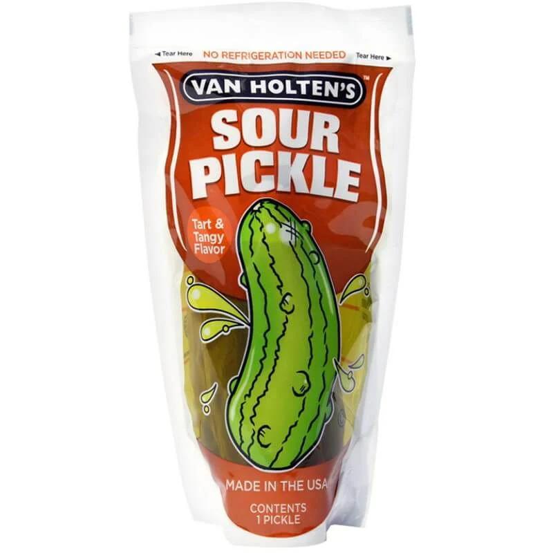 Van Holten's Jumbo Pickles Candy With Roll ups and Pickle Roulette in one listing, only seasoning included with a pickle – A Bite of Bold Flavour!