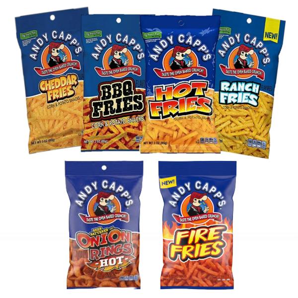 Andy Capp’s Corn & Potato Chips – A Crunchy, Flavour-Packed Snack! - Salt Sugar