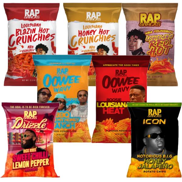 Rap Snacks 6 Pack / (USA & CANADIAN) (MASSIVE PRICE DROP!)