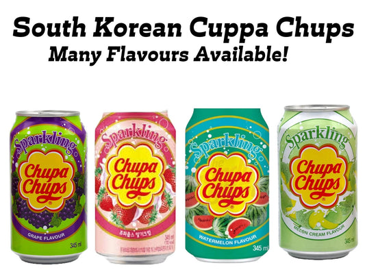 Korean Chupa Chups Sparkling Drinks: Lollipop Flavors in Every Fizzy Sip!