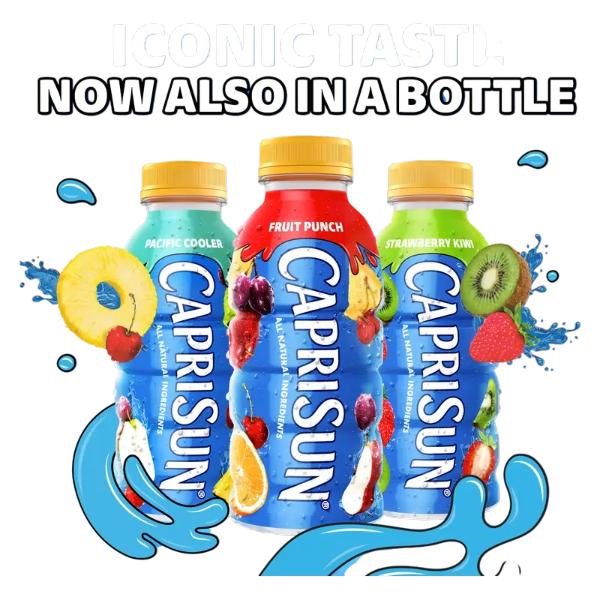 Capri Sun Juice Drink – 355ml Cans (USA Import) - Natural, Beverage, Fruit, Sugar