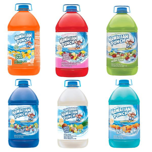 (2 MAX PER ORDER/BOX) Hawaiian Punch – HUGE 1 Gallon (3.78L) Per Sale– Assorted Tropical Flavours (ANY AMOUNTS PER CUSTOMER)