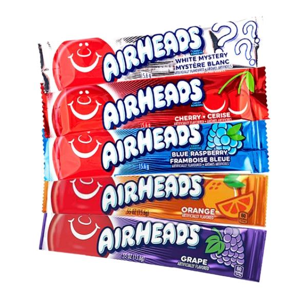 Airheads Mini Bars Assorted Mix – Sweet & Tangy 5 bars MIXED SELECTION